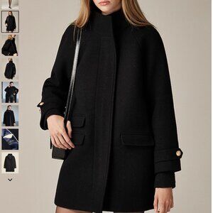 J. Crew Toscana coat in Italian stadium-cloth wool blend Womens 8